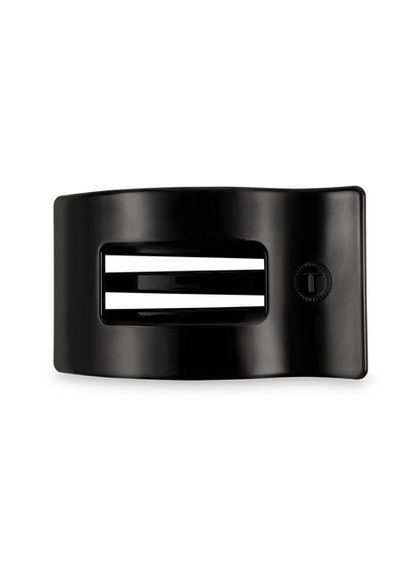 Teleties Flat Rectangle Hair Clip | Small | Jet Black