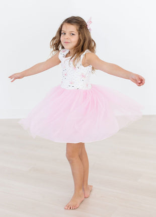 Model Wearing Mila And Rose One Of A Kind Tank Tutu Dress
