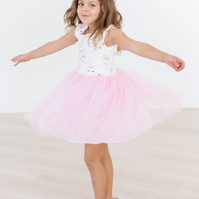 Model Wearing Mila And Rose One Of A Kind Tank Tutu Dress
