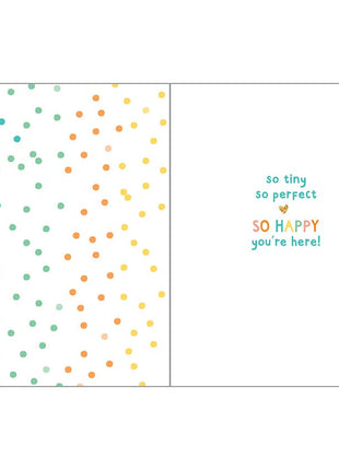 Gina B Designs Baby Greeting Card - Sweet Baby Dots Inside