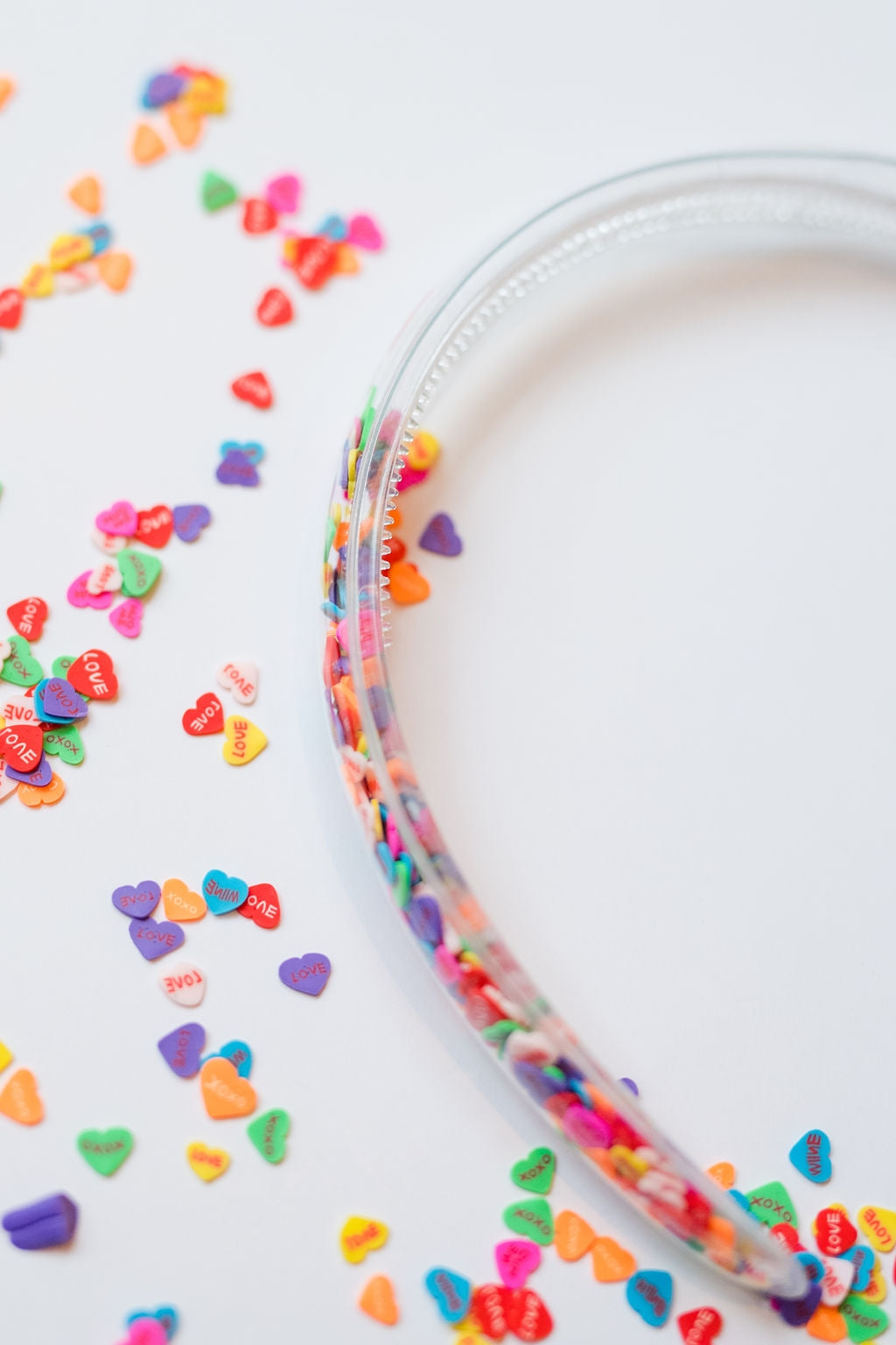 Cheeky Plum Confetti Shaker Headband - Candy Hearts