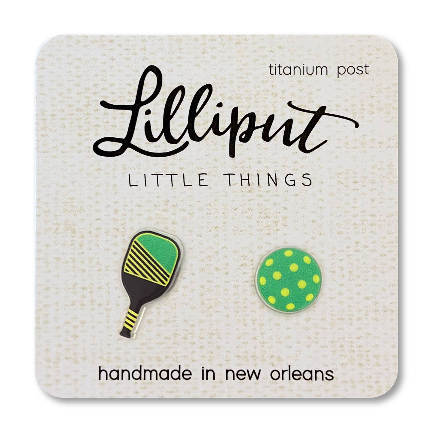 Lilliput Little Things Pickleball Earrings