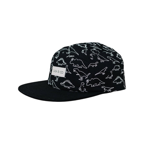 Cash & Co Black Dino Hat Side View