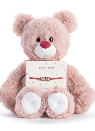 Demdaco Big Sister Pink Bear - 8in