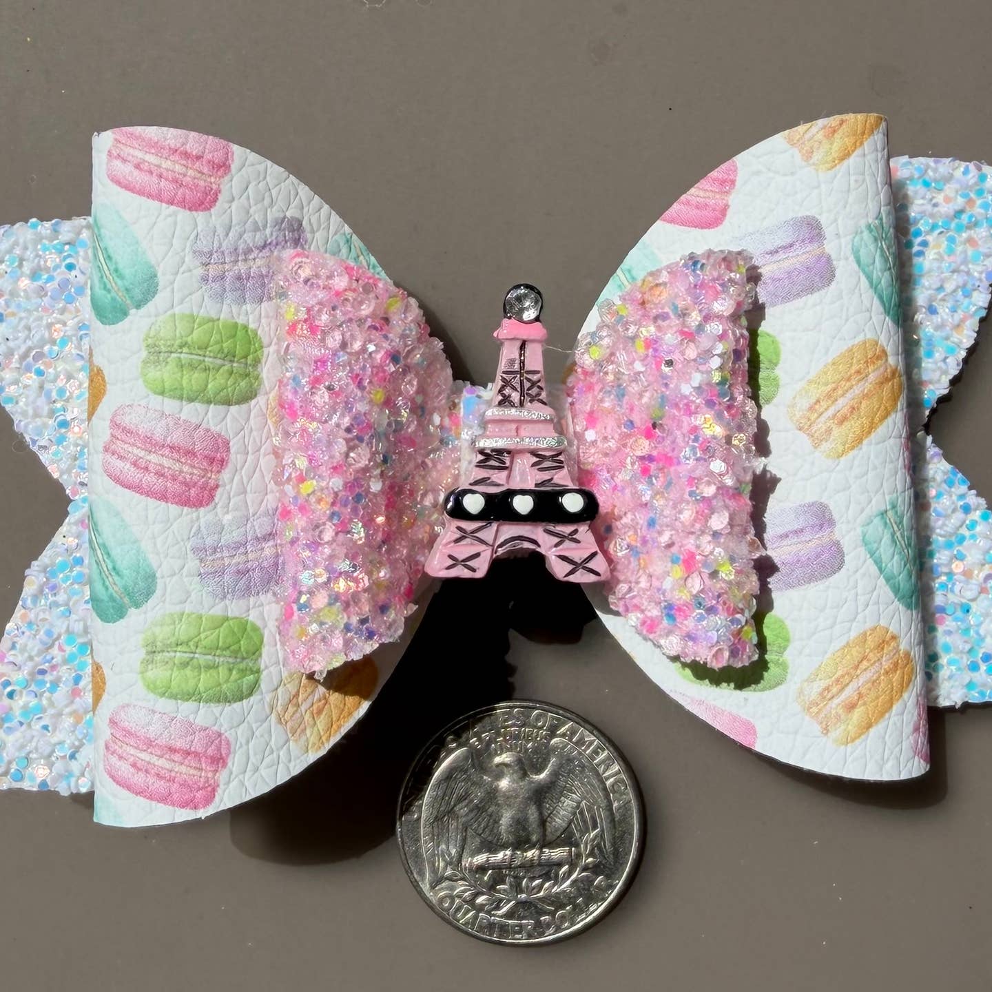 Eiffel Tower Macaroon Bow