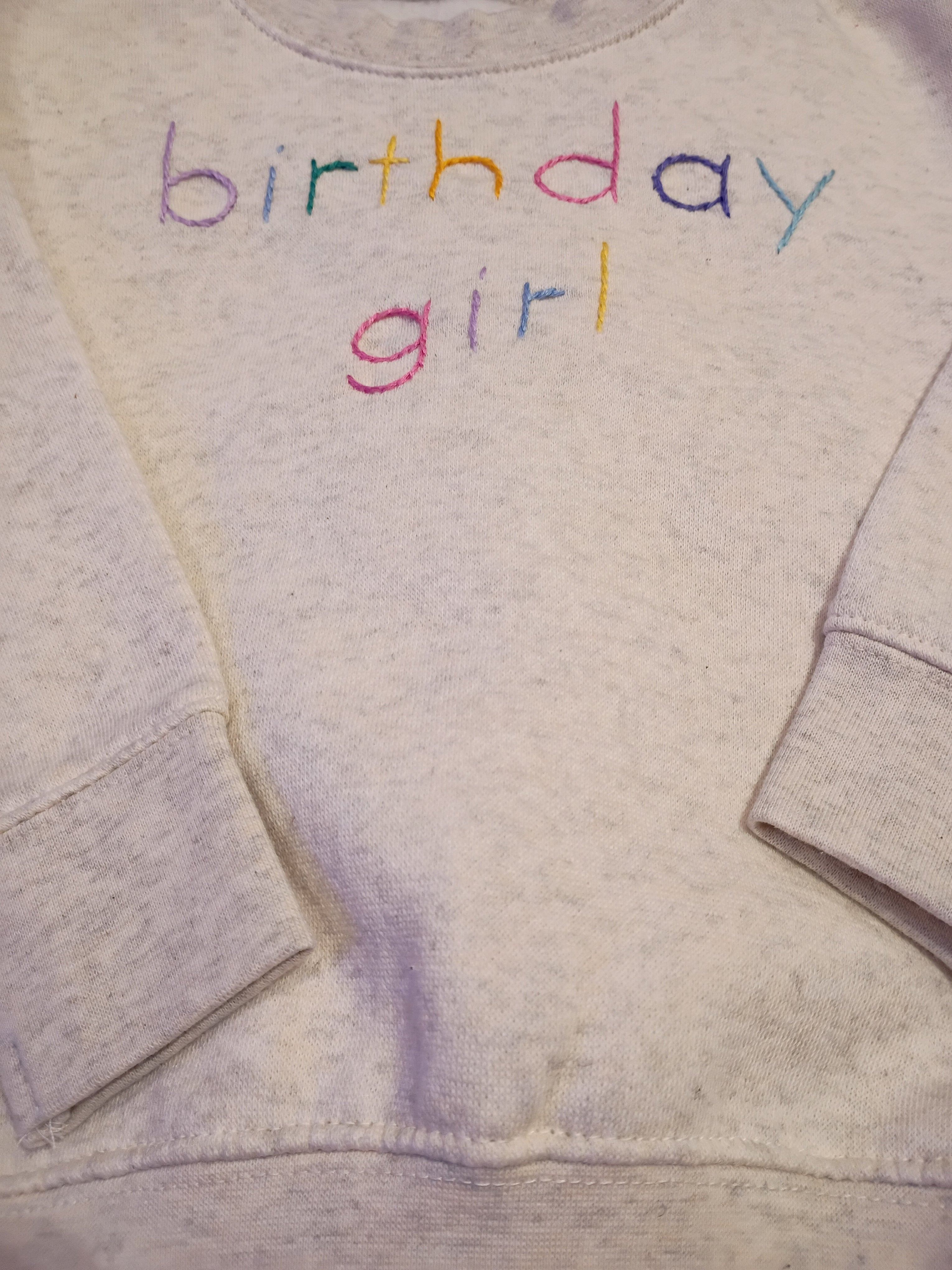 Sweet Olive Street Birthday Girl Embroidered Sweatshirt 