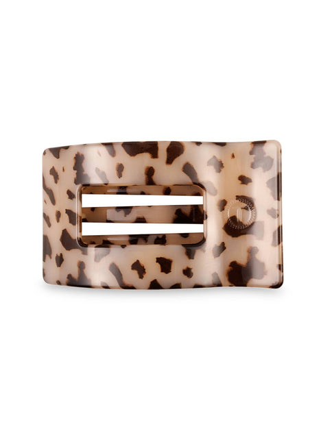 Teleties Flat Rectangle Hair Clip | Small | Blonde Tortoise