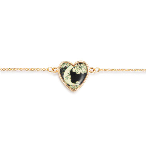 Demdaco Art Heart Bracelet - Moon and Back