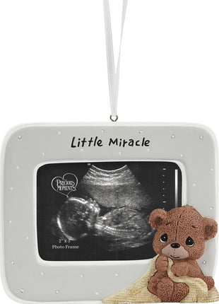 Precious Moments Little Miracle Baby Photo Frame Ornament
