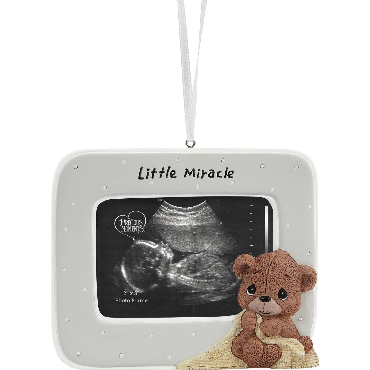 Precious Moments Little Miracle Baby Photo Frame Ornament