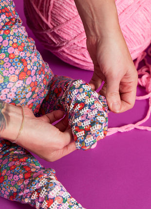 Model Wearing Magnetic Me Gilded Lily Magnetic Convertible Coverall