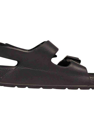 Eastern Off Price Norty 2-Strap Slide Sandal For Kids - Black Strap 41914 side view