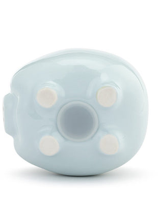 Demdaco Blue Ceramic Classic Piggy Bank - 7x5.5x6in