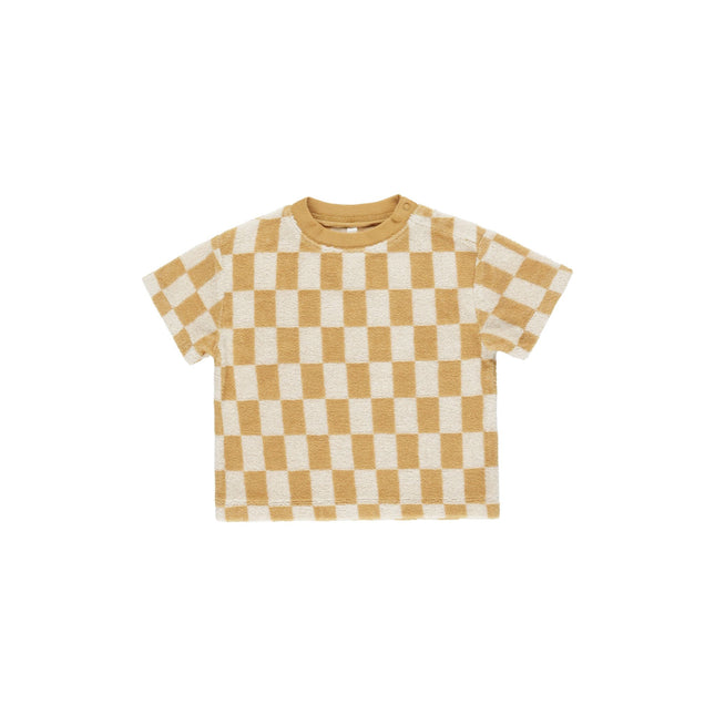 Rylee & Cru Relaxed Tee || Marigold Check