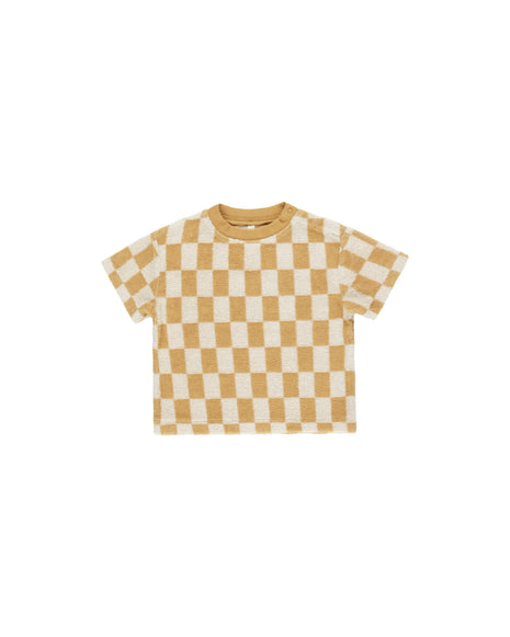 Rylee & Cru Relaxed Tee || Marigold Check