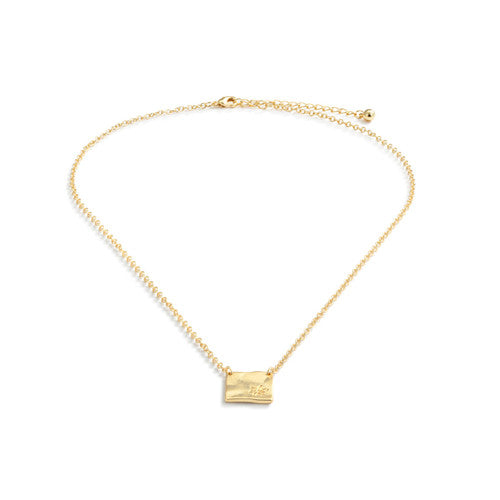 Demdaco Daisy Charm Gold Necklace 16in