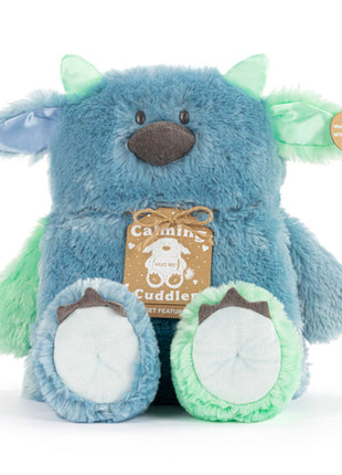Demdaco Calming Cuddlers Blue Monster Stuffed Animal 14"
