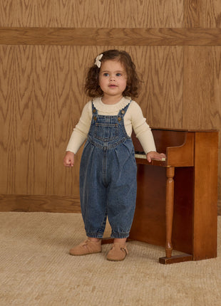 Model Wearing Rylee + Cru Vintage Overall || Indigo