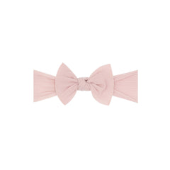 Baby Bling Bows Baby Bling® Itty Bitty Knot Small Soft Nylon Bow Headband - Antique Pink