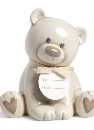 Demdaco Teddy Bear Bank - Neutral