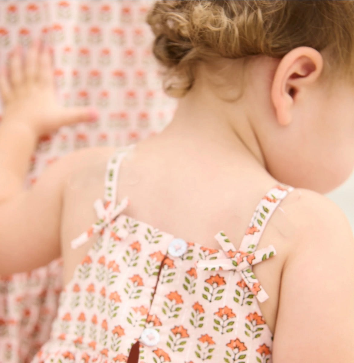 Model Wearing Pink Chicken Tia Dress Set - Pink Prairie