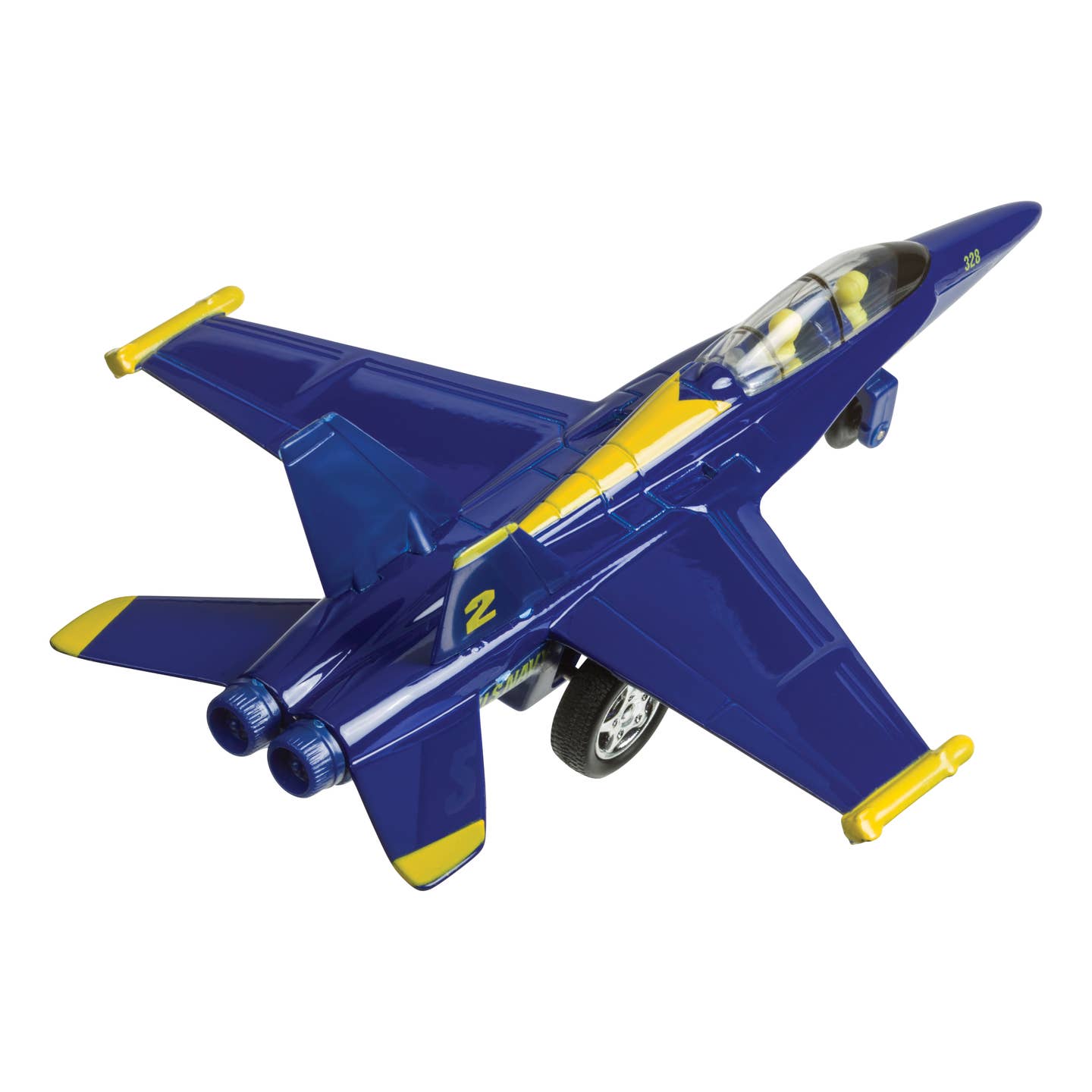 Toysmith F-18 Blue Angel Jet, Pull Back Action
