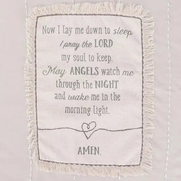 Demdaco Goodnight Prayer Blanket Quote