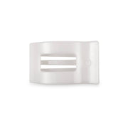 Teleties Flat Rectangle Hair Clip | Small | Coconut White