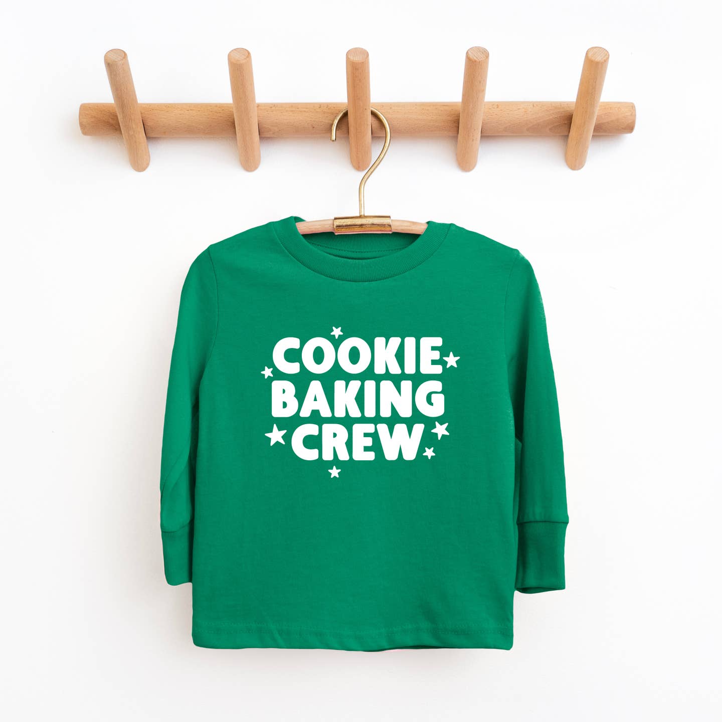 Benny & Ray Apparel Cookie Baking Crew Toddler and Youth Christmas Shirt - Green