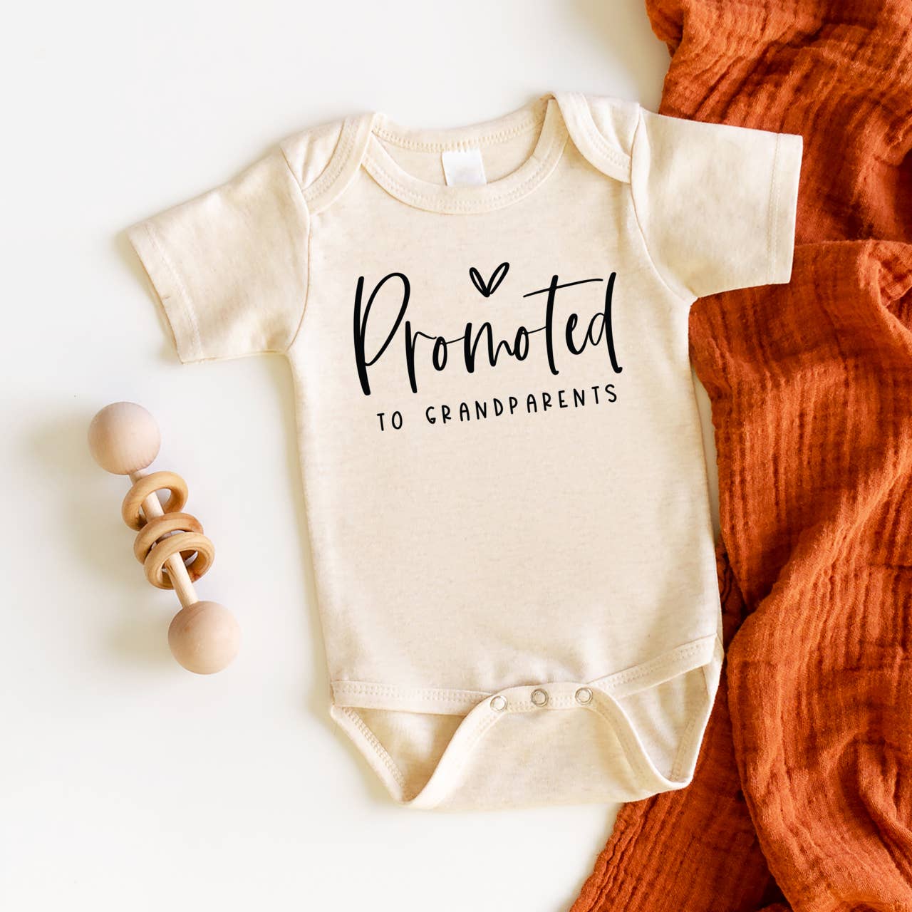 Bump & Beyond Designs Promoted To Grandparents, Announcement Onesie