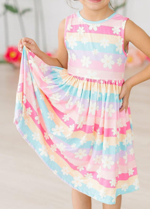 Model Wearing Mila & Rose Daisy Dreams Tank Twirl Dress