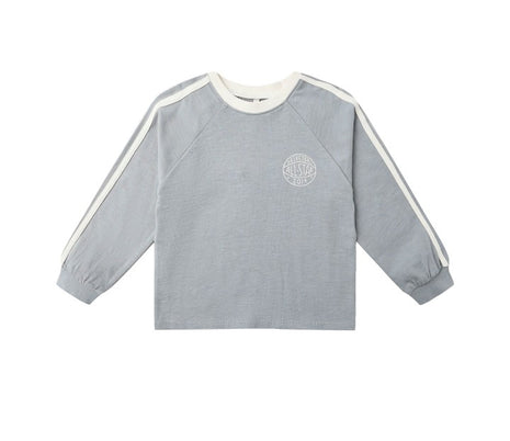 Rylee & Cru Jersey Long Sleeve Tee || Dusty Blue