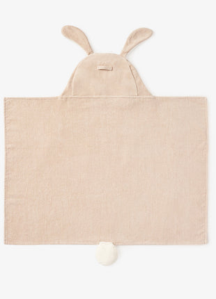 Elegant Baby Taupe Bunny Hooded Baby Bath Wrap