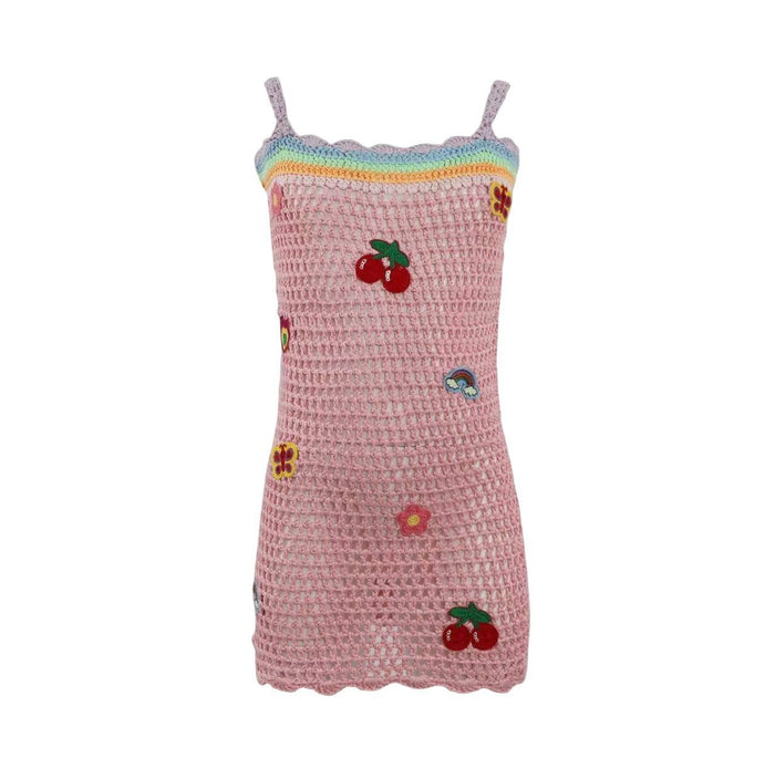 Lola And The Boys Summer Vibes Crochet Dress Front