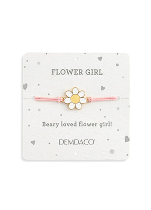 Demdaco Flower Girl Pink Bear - 6in Bracelet 