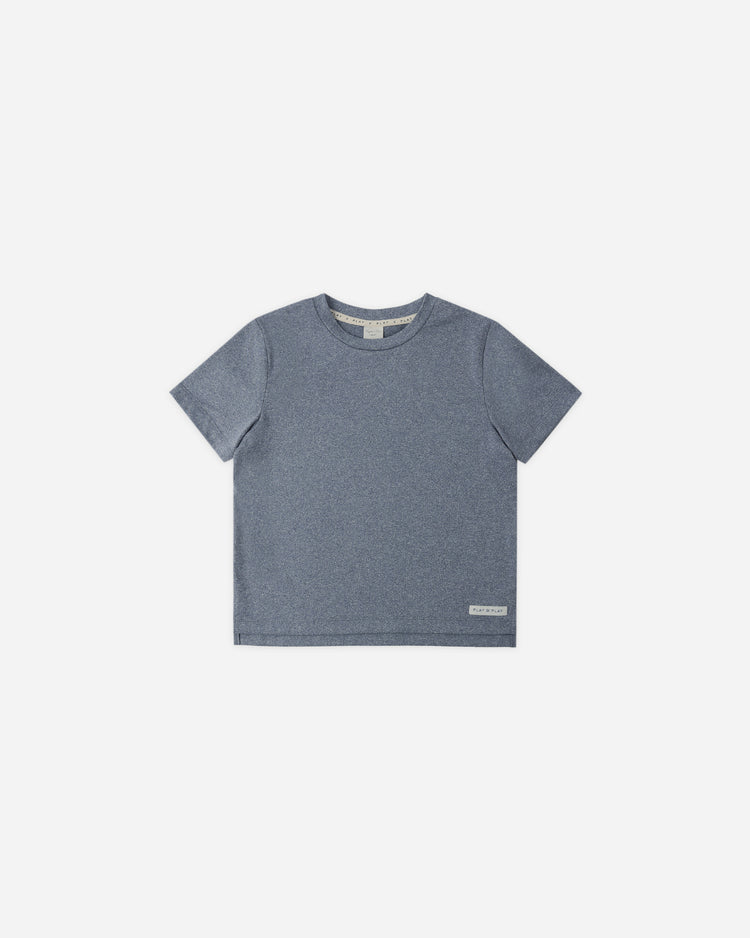 Rylee & Cru Cove Essential Tee || Heathered Marine