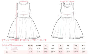Mila & Rose Size Chart