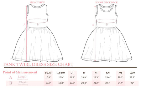 Mila & Rose Size Chart