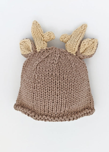 Huggalugs Newborn Buck Beanie Hat