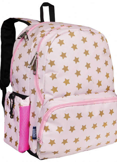 Wildkin Pink and Gold Stars 17 Inch Backpack