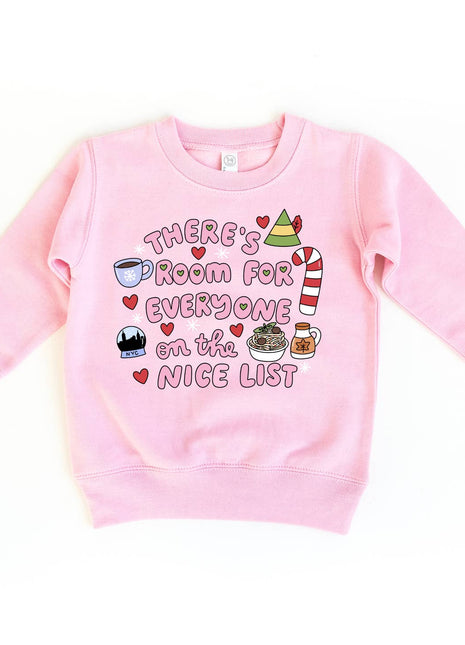 There's Room For Everyone On the Nice List Christmas Sweatshirt