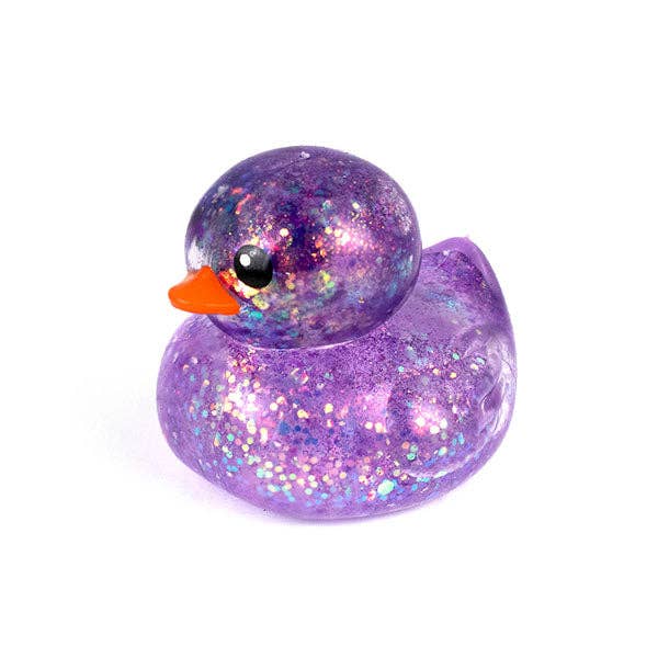 Showcase Sugah-Mals Glitter Ducks Sugar Stress Ball Squishies® Fidget Toy (1pc) Color Ships Assorted - Purple