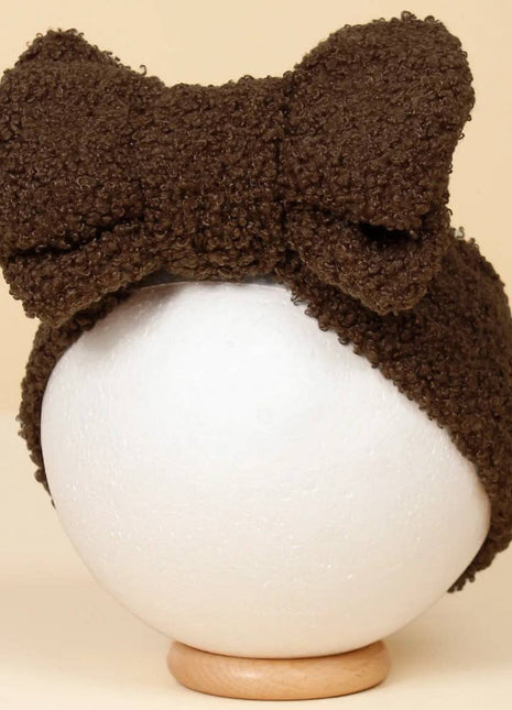 SpearmintLOVE Teddy Bow, Chocolate Brown