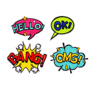 Becco Bags Comic Word Bubbles Patch Set
