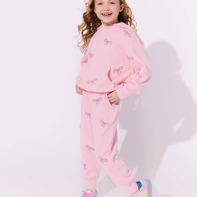 Lola & The Boys Pretty in Crystal Bows Set