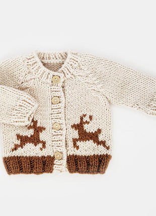Demdaco Oh Deer Cardigan Sweater