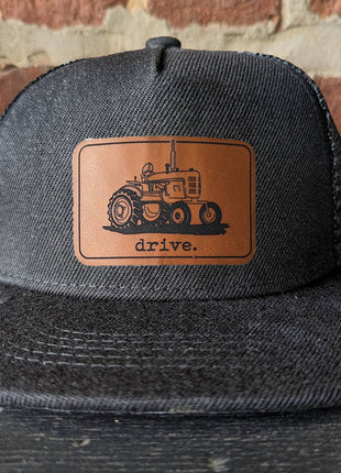 Barefoot Baby Drive Tractor Country Western Trucker Hat Gift For Boys