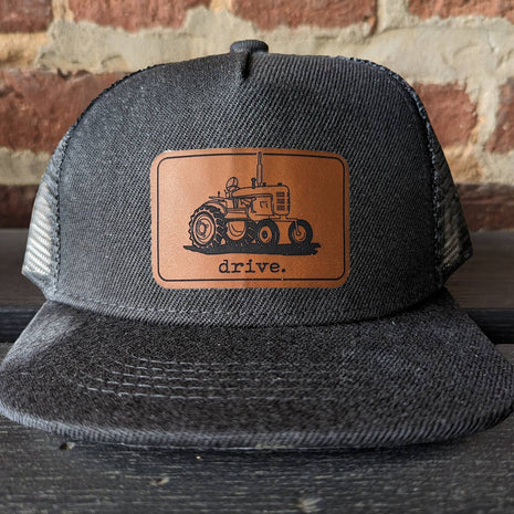 Barefoot Baby Drive Tractor Country Western Trucker Hat Gift For Boys