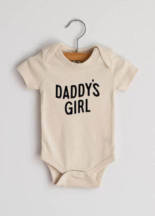 Gladfolk Cream Daddy's Girl Modern Organic Baby Bodysuit