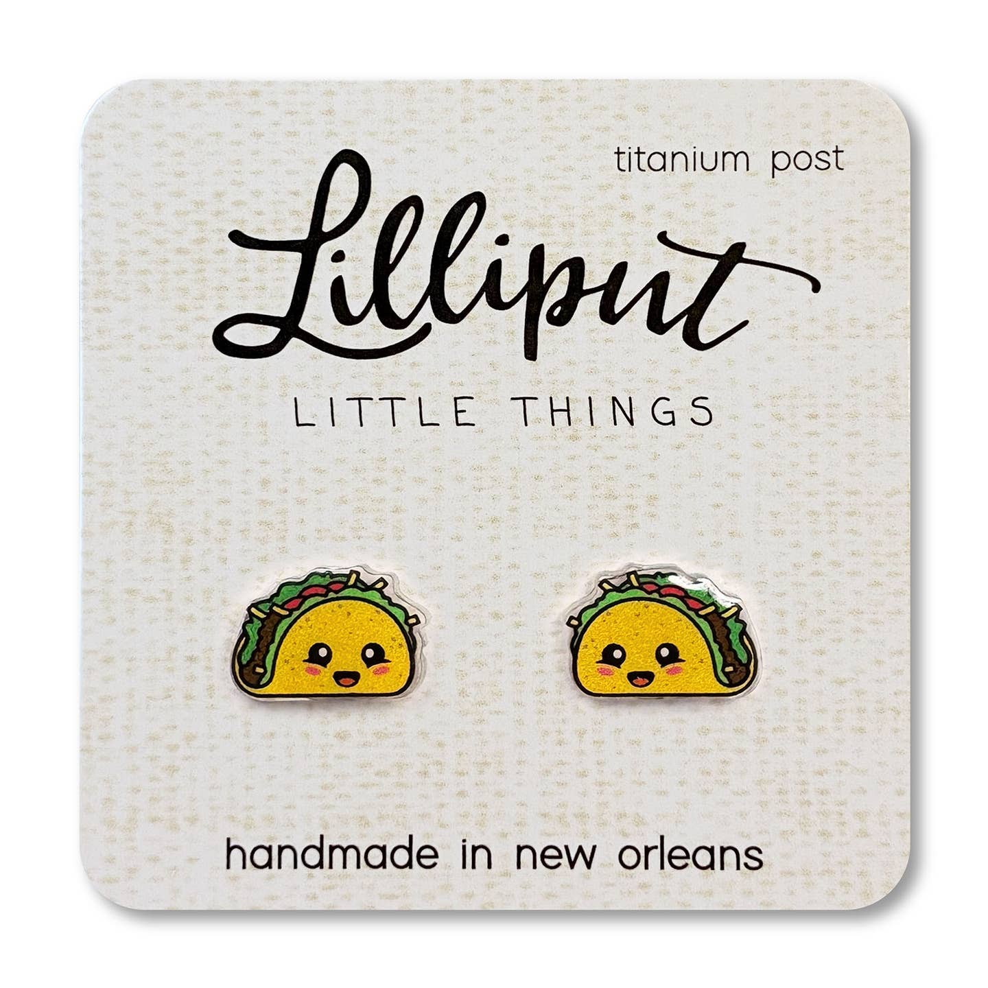 Lilliput Little Things Taco Earrings